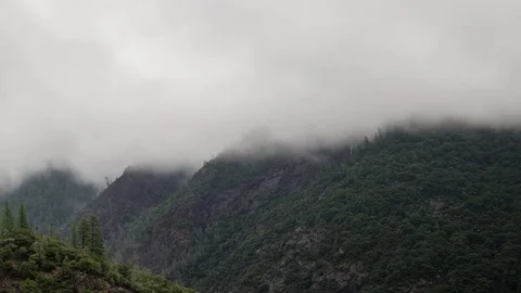 Time Lapse – Storm Passing Through A Mountain Range Stock Footage 72194795