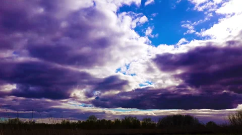 Time lapse of stormy sky Video stock 37769141