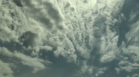 Time Lapse of Strange Clouds in the Morning Sky Stock Footage 54717397