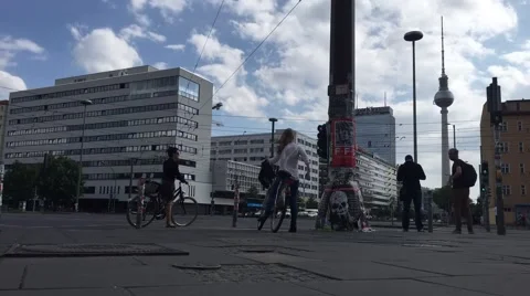 Time-lapse of street in Berlin Stock Footage 50646423