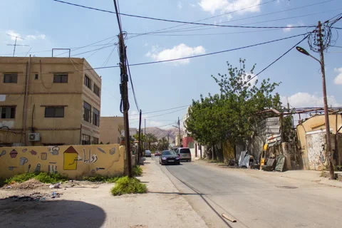 Time Lapse at Street level in Jericho, Palestine. 库存影片 251596893