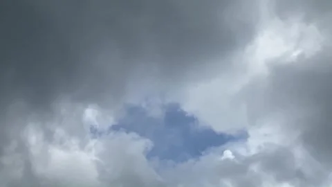 Time-Lapse of Strom Clouds before Rain Stock Footage 300790404