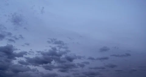 Time lapse of strong movement from the wind of dark clouds Stock-Footage 129632538