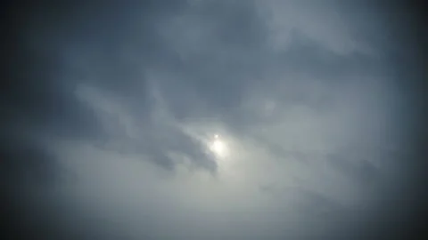 Time lapse of strong movement from the wind of dark clouds Stock-Footage 129633017