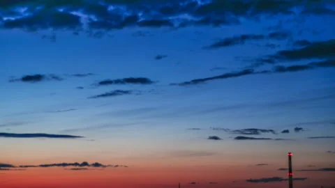 Time lapse of strong movement from the wind of dark clouds Stock-Footage 129633637