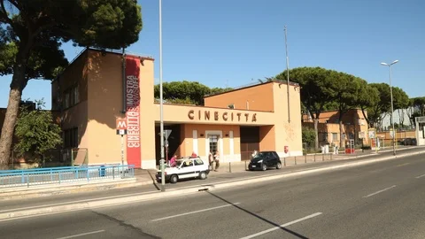 Time lapse studios cinecitta at Roma Stock Footage 113513688