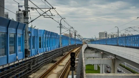 Time lapse of subway Video stock 77919128