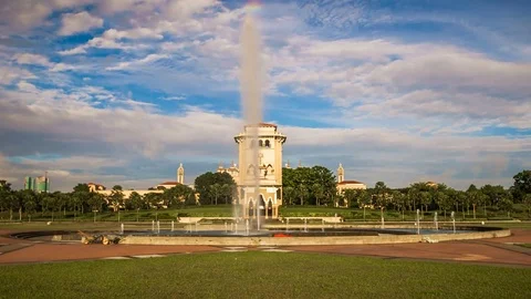 Time lapse of Sultan Ismail building, Kota Iskandar, Johor, Malaysia. Stock Footage 70650245