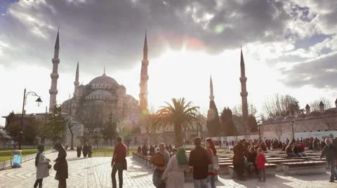 Time Lapse Sultanahmet Mosque Stock Footage 34524448