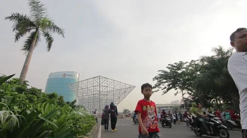 Time Lapse, Sumarecon, Land Marks of the City of Bekasi, West Java, Indonesia Vídeo Stock 209795357