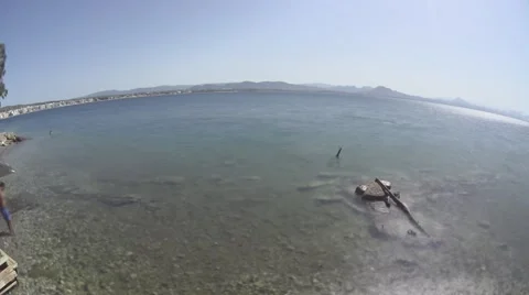 Time lapse summer beach 4k Stock Footage 41243439