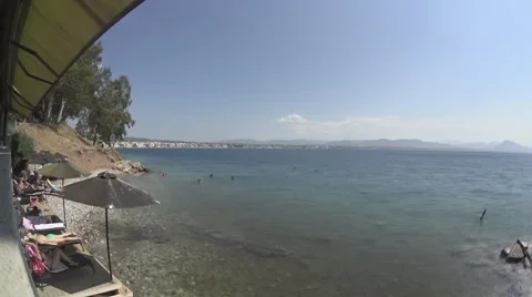 Time lapse summer beach Stock Footage 40758386