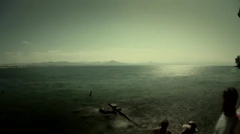 Time lapse summer beach Stock Footage 40758391