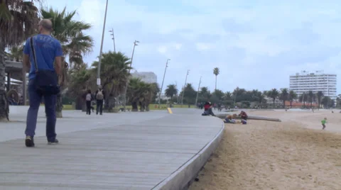 Time lapse summer beach scene Stock Footage 37130026