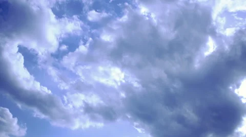 TIME LAPSE summer clouds Stock Footage 45562311