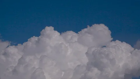 Time lapse of summer clouds rising, nagano, japan Stock Footage 100706611