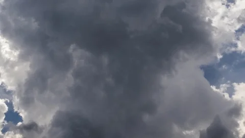 Time lapse summer dark clouds forming before the storm Stock Footage 120989289