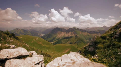 Time lapse summer mountains landscape Video stock 26061676