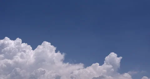 Time-lapse - Summer sky and cumulonimbus clouds Stock Footage 155759959