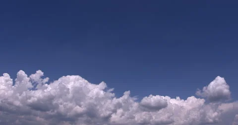 Time-lapse - Summer sky and cumulonimbus clouds Stock Footage 155759986