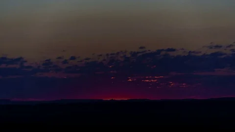 Time lapse of summer steppe at dawn. Virgin nature. Ecology. Torgay, Kazakhstan Stock Footage 75409205