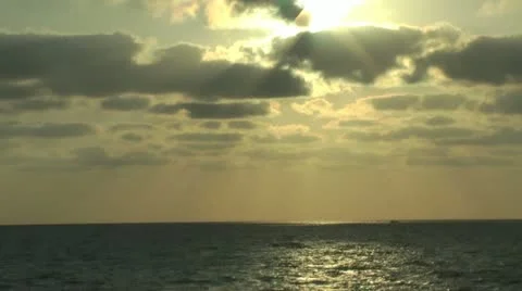 Time Lapse of Sun &amp;amp; Clouds Stock Footage 11135304