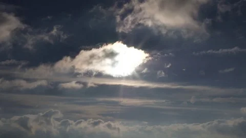 Time lapse of Sun and clouds Stock Footage 81150181