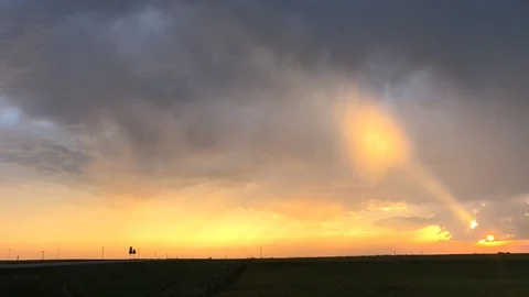 Time-lapse of Sun Beam Through Rain Stock Footage 112953153