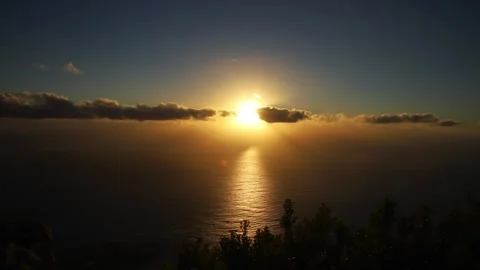 Time lapse of the sun with clouds covering the sun slowly Stock Footage 243103610