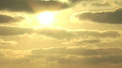 Time Lapse of Sun &amp; Clouds Stock Footage 11128728