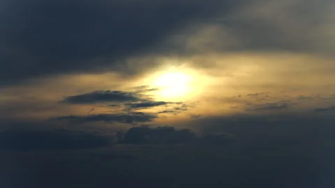 Time lapse of sun coming out of the clouds. Stock Footage 308929802