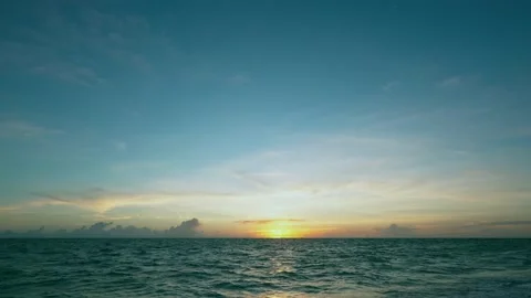 Time lapse sun dawn beach over sea Vietnam beach Stock-Footage 133277043