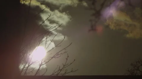 Time lapse of sun going behind rooftops Stock Footage 48529259