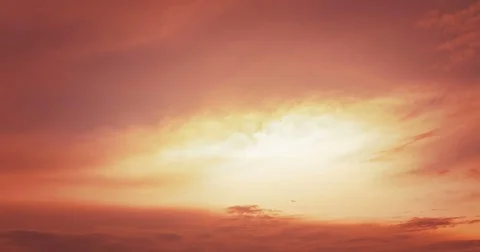 Time lapse of sun rise sky with clouds and airplanes trails Stock Footage 71059313