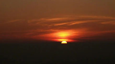 Time lapse of sun rising. Stock Footage 33858485