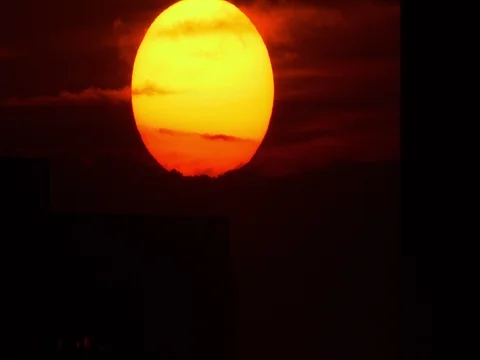 Time Lapse of the Sun Setting in Atlanta Georgia. Vidéo 75520200