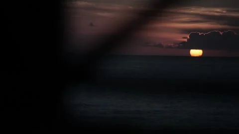 Time lapse sun setting Stock Footage 260578377