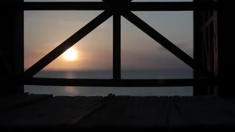 Time lapse sun setting Stock Footage 260578381