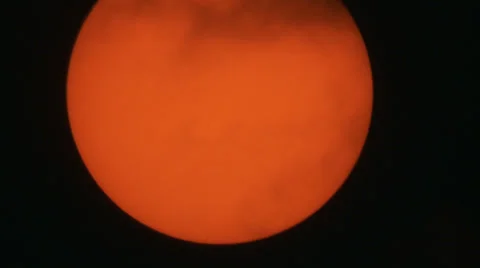 Time Lapse of sun using a solar filter.  2013 Stock Footage 24482400