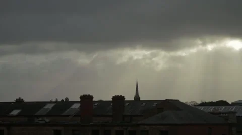 Time lapse sunlight in cloudy day Stock-Footage 37351981