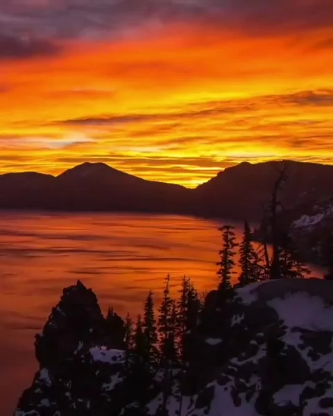 Time lapse of Sunrise among the mountains in the winter Stock Footage
