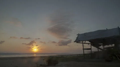 Time-lapse, Sunrise, Close shot, Guiuan, Eastern Samar, Philippines Stock Footage 67550485
