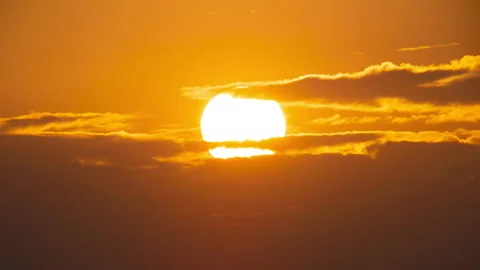 Time lapse sunrise with clouds  Stock Footage 233790113