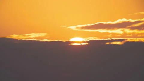 Time lapse sunrise with clouds  Stock Footage 233790240