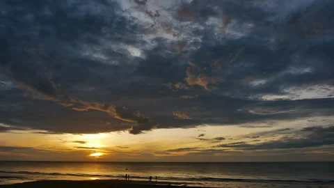 Time-lapse sunrise cloudscape tropical weather Stock Footage 253389238