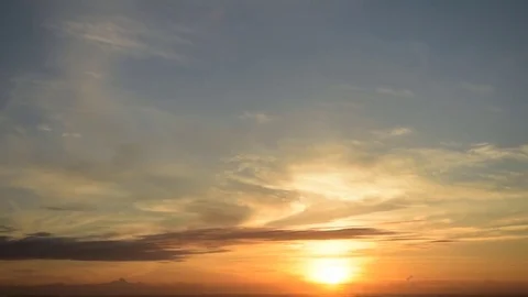 Time lapse sunrise with cloudy sky on morning Stock Footage 82077580