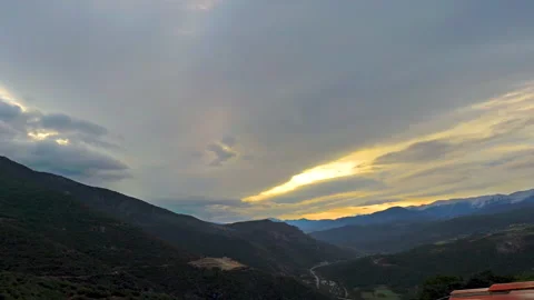 Time lapse of sunrise, concept of the rapid passage of time. Stock Footage 304589688