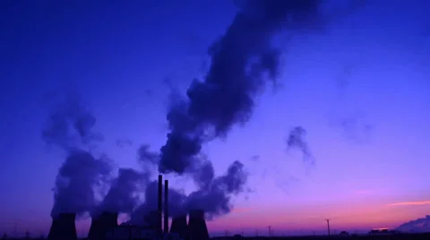 Time lapse sunrise at ferrybridge coal powered power station united kingdom Stock Footage 34361406