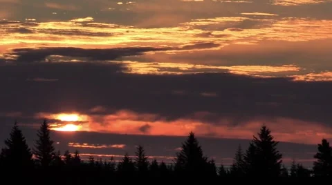 Time lapse of sunrise Stock Footage 55658325