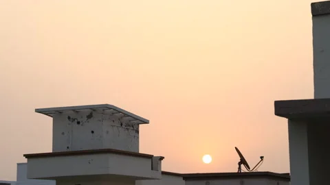 Time lapse of a sunrise Stock Footage 134067174